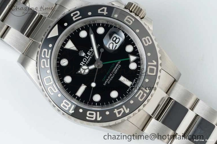 0114 GMT-Master II 116710 LN Black Ceramic 904L Steel NTF 1:1 Best Edition on Oyster Strap VR3186 CHS WaterResistant 2300